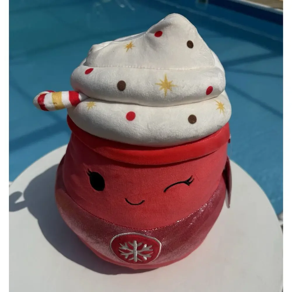 Rare Squishmallow Tinsley Winking Peppermint Latte 12